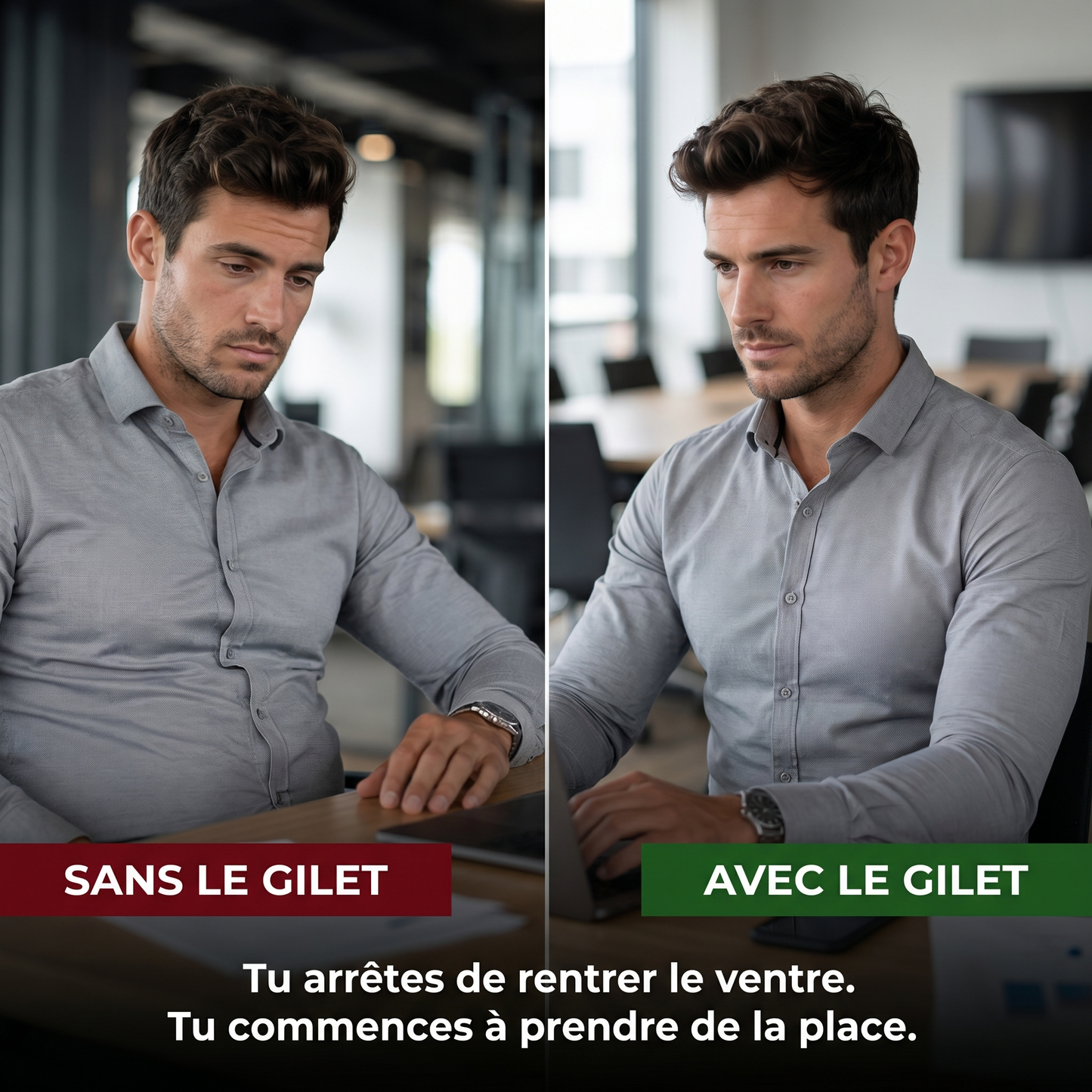 Gilet gainant ventre plat